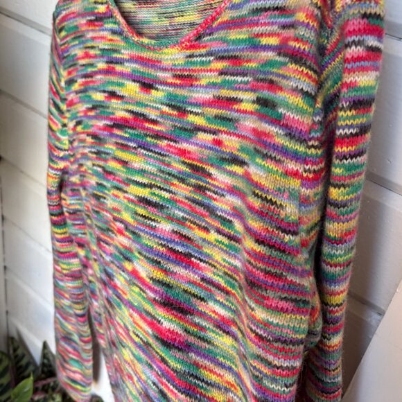 Marbled Knit Crewneck Sweater - Picture 2 of 5